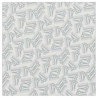 Coiffeur, coiffeur, ciseaux de tissu gris gris