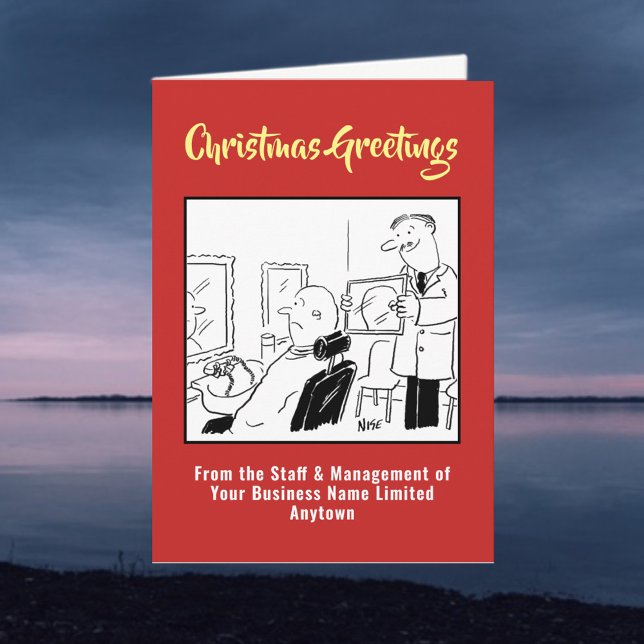 Coiffeur pour hommes ou Barbier Carte de Noël (Créateur téléchargé)