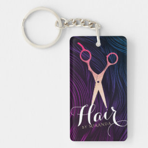 Coiffeur Styliste Coiffeur Beauté Rose Ciseaux Or