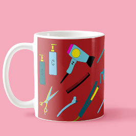 Coiffeuse colorée moderne Outils Kit beauté Mug