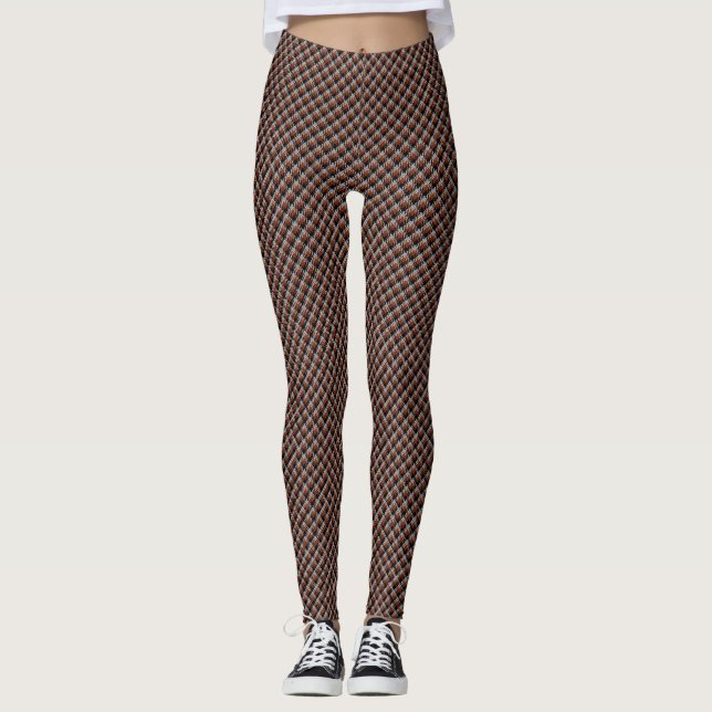 Coigach Tweed Rustic Gun Club Karo Leggings (Vorderseite)