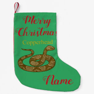 Coiled Copperhead Snake Thunder_Cove Kleiner Weihnachtsstrumpf