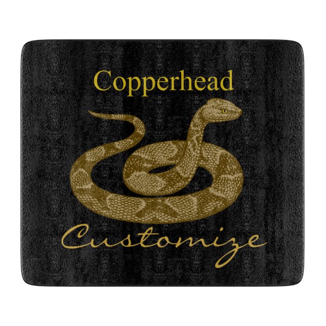 Coiled Copperhead Snake Thunder_Cove Schneidebrett (Vorderseite)