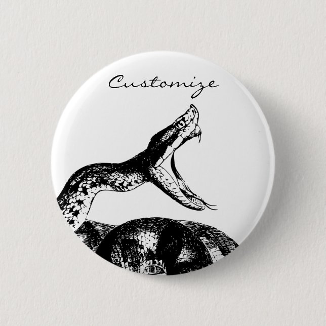 Coiled Rattlesnake Thunder_Cove Button (Vorderseite)