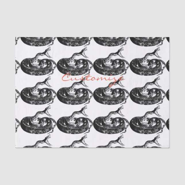 Coiled Rattlesnake Thunder_Cove Seidenpapier (Vorderseite)