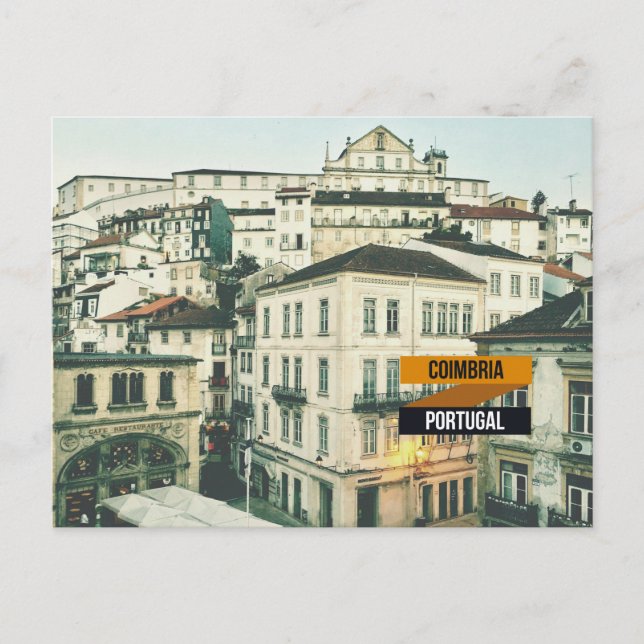 Coimbra, Portugal Travel Postkarte (Vorderseite)