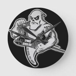 Coin 2 Clock Runde Wanduhr