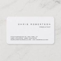 Coin arrondi Carte de visite noir blanc