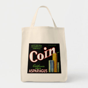 Coin California Asparagus Label Tragetasche