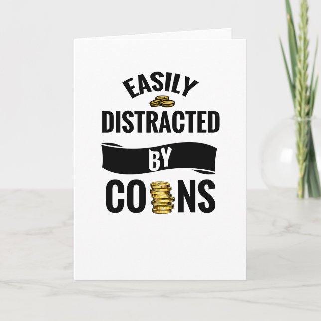 Coin Collector Gift | Münzsammeln Karte (Vorderseite)