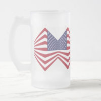 Coin Drapeau Usa 16 oz Tasse De Verre Dépoli