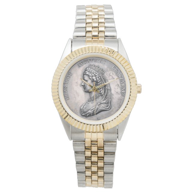Coin Empress Elisabeth Austria als Königin Ungarn Armbanduhr (Vorderseite)