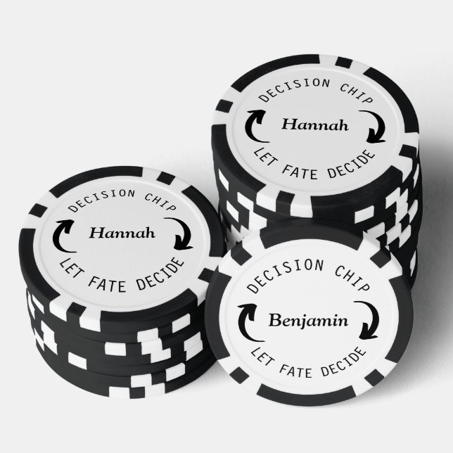 Coin für die Namensentscheidung eines benutzerdefi Pokerchips (Stapel)