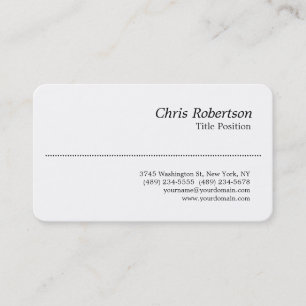 Coin rond Noir Blanc Charmant Carte de visite