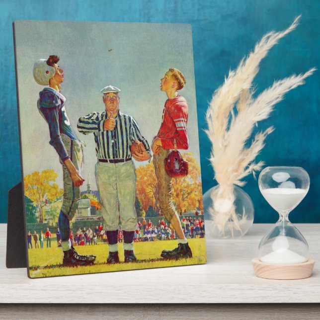 Coin Toss by Norman Rockwell Fotoplatte (Seite)