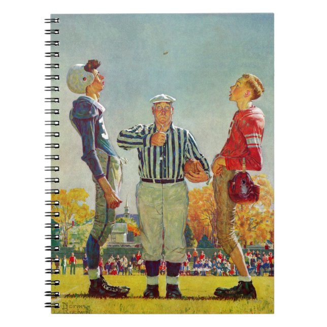 Coin Toss von Norman Rockwell Notizblock (Vorderseite)