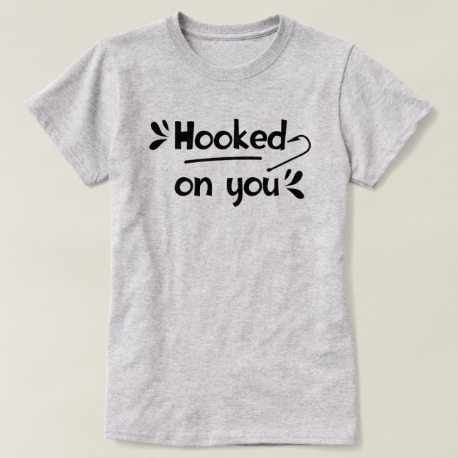 Coincé sur vous Pêche T-shirt femme (Design devant)