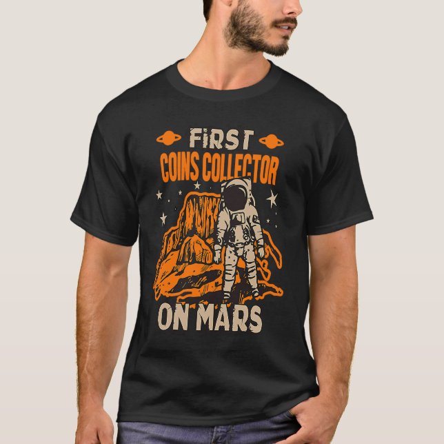 Coins Collector Astronaut T-Shirt (Vorderseite)