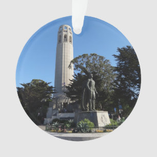 Coit Tower & Columbus Statue #3 Ornament