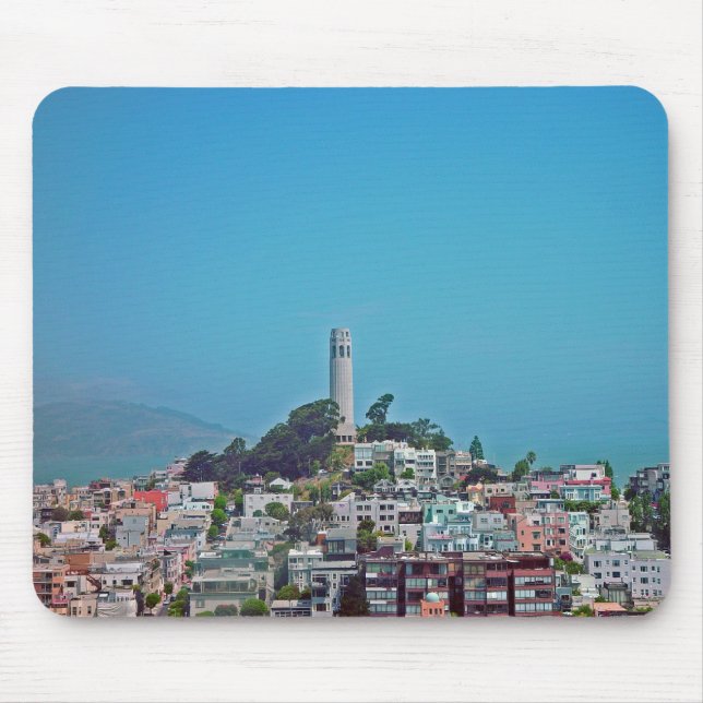 Coit Turm, San Francisco, Kalifornien Mousepad (Vorne)
