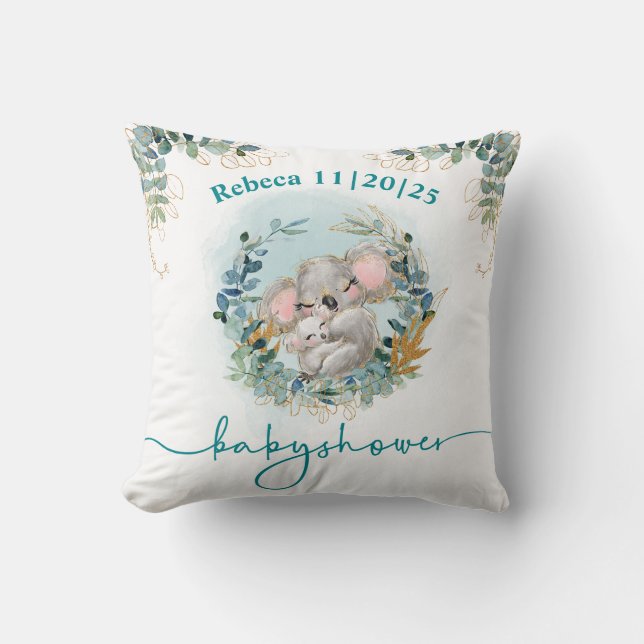 Cojín Baby Shower Koala Kissen (Vorderseite)