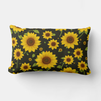 Cojín cute sunflowers lendenkissen