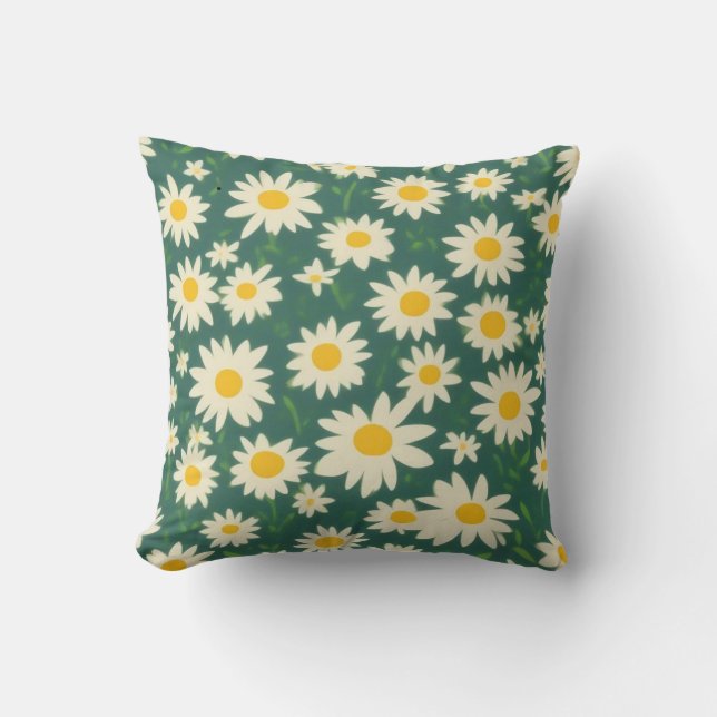 Cojín Decorativo con Diseño de Margaritas Kissen (Vorderseite)