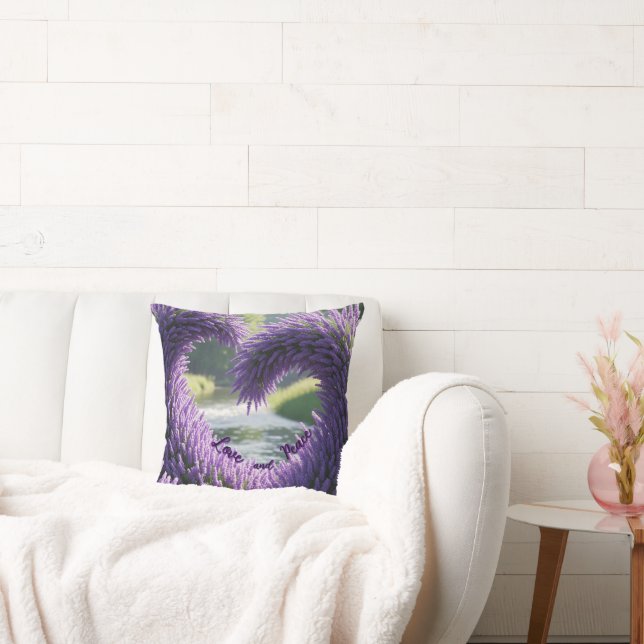 Cojín decorativo Lavanda – Love and Peace Kissen (Liege)