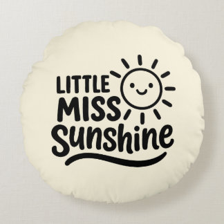 Cojín decorativo – Little Miss Sunshine Rundes Kissen