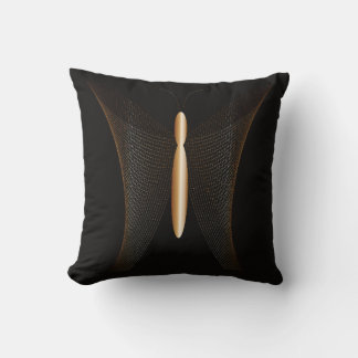 Cojín decorativo minimalista con mariposa dorada kissen