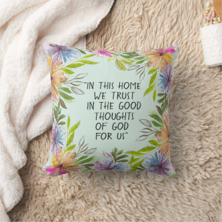 Cojín diseñado en acuarelas en esta casa kissen