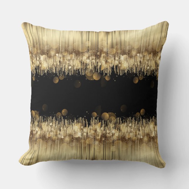 Cojín EXCLUSIVO - LUJO DORADO NEGRO Kissen (Vorderseite)