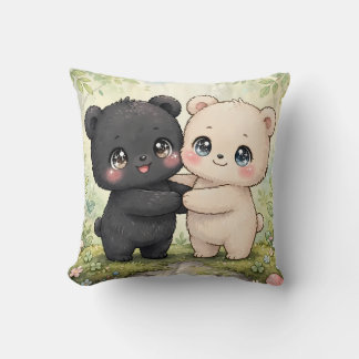 Cojín kawaii decorativo de dos ositos kissen