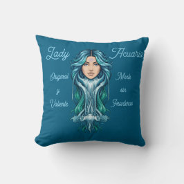 Cojín Lady Acuario – Arte zodiacal para tu espacio Kissen
