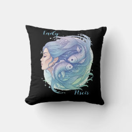 Cojín Lady Piscis – Arte espiritual para tu hogar Kissen