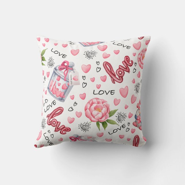 Cojín PINK LOVE Kissen (Rückseite)