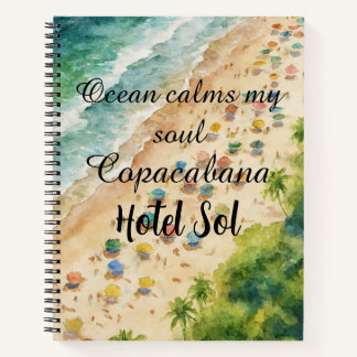 Cojín Playero Personalizable Copacabana Hotel Sol Notizbuch