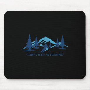 Cokeville Wyoming Ski Resort Skifahren Skier Mousepad