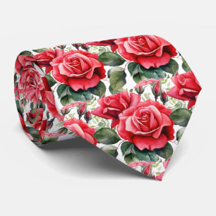 Col classique cravate à nœud papillon rouge roses