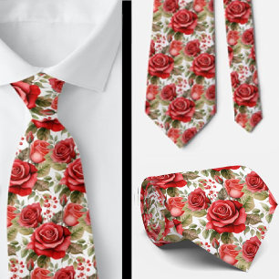 Col classique cravate à nœud papillon rouge roses