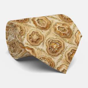 Col cravate de luxe Camel + Col cravate géode do
