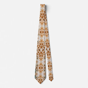 Col cravate de safari animal sauvage imprimé giraf