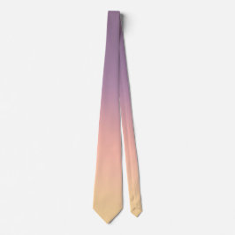 Col cravate dégradé doux du violet pastel au beige