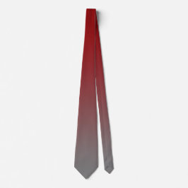 Col cravate dégradé du rouge au gris, ombre élégan