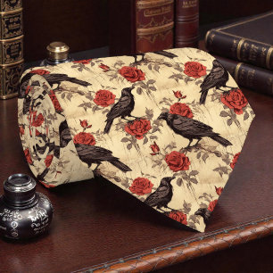 Col cravate Edgar Allan Poe Corbeau