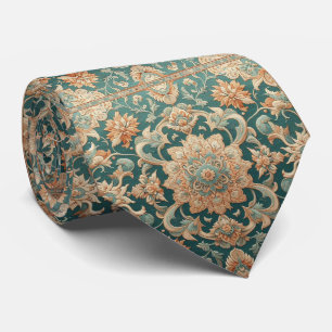 Col cravate en faux soie de luxe de style designer