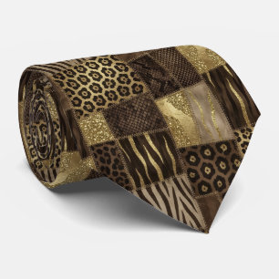 Col cravate exotique Motif animal sauvage africa