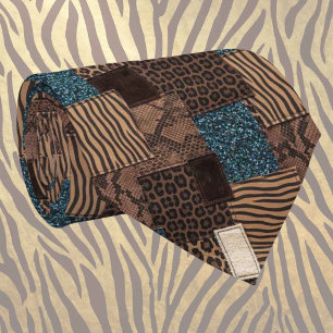 Col cravate exotique Motif d'animal sauvage afri