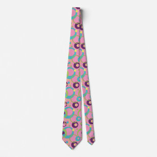 Col cravate homme Cercles Rose Funky