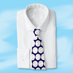 Col cravate motif baseball choisissez votre couleu